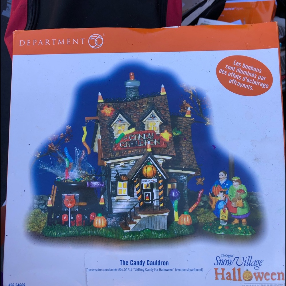 Department 56 Halloween setup